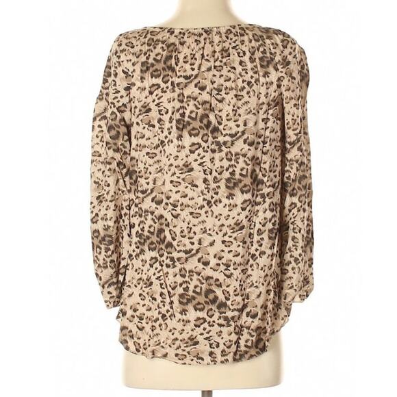 Rebecca Taylor Leopard Cheetah Print Blouse - Picture 3 of 6